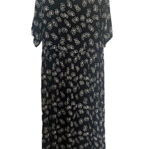 Maxi loose fit granny country core pockets beach coastal Daisy dress